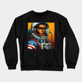 Comic Book Astronaut in Pop Art Style Crewneck Sweatshirt